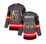 Adidas Vegas Golden Knights #40 Ryan Carpenter Authentic Black Drift Fashion NHL Jersey