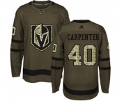 Adidas Vegas Golden Knights #40 Ryan Carpenter Authentic Green Salute to Service NHL Jersey