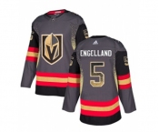 Adidas Vegas Golden Knights #5 Deryk Engelland Authentic Black Drift Fashion NHL Jersey