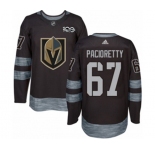 Adidas Vegas Golden Knights #67 Max Pacioretty Authentic Black 1917-2017 100th Anniversary NHL Jersey