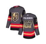 Adidas Vegas Golden Knights #67 Teemu Pulkkinen Authentic Black Drift Fashion NHL Jersey