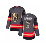 Adidas Vegas Golden Knights #7 Jason Garrison Authentic Black Drift Fashion NHL Jersey