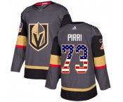 Adidas Vegas Golden Knights #73 Brandon Pirri Authentic Gray USA Flag Fashion NHL Jersey