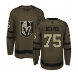 Adidas Vegas Golden Knights #75 Ryan Reaves Authentic Green Salute to Service NHL Jersey