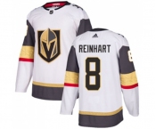 Adidas Vegas Golden Knights #8 Griffin Reinhart Authentic White Away NHL Jersey