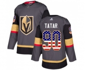 Adidas Vegas Golden Knights #90 Tomas Tatar Authentic Gray USA Flag Fashion NHL Jersey