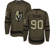 Adidas Vegas Golden Knights #90 Tomas Tatar Authentic Green Salute to Service NHL Jersey