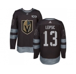 Men Adidas Vegas Golden Knights #13 Brendan Leipsic Black 1917-2017 100th Anniversary Stitched NHL Jersey