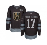 Men Adidas Vegas Golden Knights #17 Vegas Strong Black 1917-2017 100th Anniversary Stitched NHL Jersey