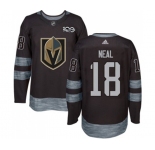 Men Adidas Vegas Golden Knights #18 James Neal Authentic Black 1917-2017 100th Anniversary NHL Jersey
