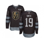 Men Adidas Vegas Golden Knights #19 Reilly Smith Black 1917-2017 100th Anniversary Stitched NHL Jersey