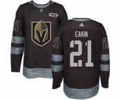 Men Adidas Vegas Golden Knights #21 Cody Eakin Authentic Black 1917-2017 100th Anniversary NHL Jersey