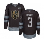 Men Adidas Vegas Golden Knights #3 Brayden McNabb Authentic Black 1917-2017 100th Anniversary NHL Jersey