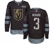 Men Adidas Vegas Golden Knights #3 Brayden McNabb Authentic Black 1917-2017 100th Anniversary NHL Jersey