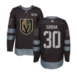 Men Adidas Vegas Golden Knights #30 Malcolm Subban Authentic Black 1917-2017 100th Anniversary NHL Jersey