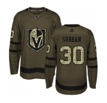 Men Adidas Vegas Golden Knights #30 Malcolm Subban Authentic Green Salute to Service NHL Jersey