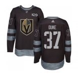 Men Adidas Vegas Golden Knights #37 Reid Duke Authentic Black 1917-2017 100th Anniversary NHL Jersey