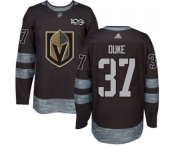 Men Adidas Vegas Golden Knights #37 Reid Duke Authentic Black 1917-2017 100th Anniversary NHL Jersey