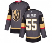 Men Adidas Vegas Golden Knights #55 Keegan Kolesar Premier Gray Home NHL Jersey