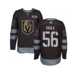 Men Adidas Vegas Golden Knights #56 Erik Haula Black 1917-2017 100th Anniversary Stitched NHL Jersey