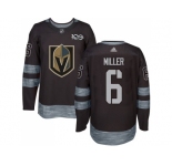 Men Adidas Vegas Golden Knights #6 Colin Miller Black 1917-2017 100th Anniversary Stitched NHL Jersey