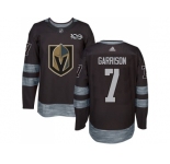 Men Adidas Vegas Golden Knights #7 Jason Garrison Black 1917-2017 100th Anniversary Stitched NHL Jersey