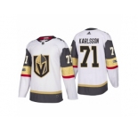 Men Adidas Vegas Golden Knights #71 William Karlsson Authentic White Home NHL Jersey