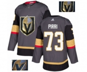 Men Adidas Vegas Golden Knights #73 Brandon Pirri Authentic Gray Fashion Gold NHL Jersey