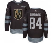 Men Adidas Vegas Golden Knights #84 Mikhail Grabovski Authentic Black 1917-2017 100th Anniversary NHL Jersey