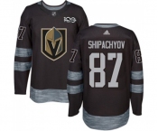 Men Adidas Vegas Golden Knights #87 Vadim Shipachyov Authentic Black 1917-2017 100th Anniversary NHL Jersey