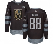 Men Adidas Vegas Golden Knights #88 Nate Schmidt Authentic Black 1917-2017 100th Anniversary NHL Jersey