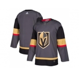 Men Adidas Vegas Golden Knights Blank Grey Home Authentic Stitched NHL Jersey