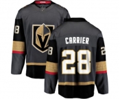 Men Vegas Golden Knights #28 William Carrier Authentic Black Home Fanatics Branded Breakaway NHL Jersey