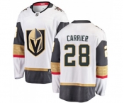 Men Vegas Golden Knights #28 William Carrier Authentic White Away Fanatics Branded Breakaway NHL Jersey