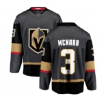Men Vegas Golden Knights #3 Brayden McNabb Authentic Black Home Fanatics Branded Breakaway NHL Jersey
