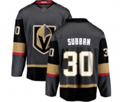 Men Vegas Golden Knights #30 Malcolm Subban Authentic Black Home Fanatics Branded Breakaway NHL Jersey