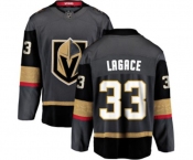 Men Vegas Golden Knights #33 Maxime Lagace Authentic Black Home Fanatics Branded Breakaway NHL Jersey