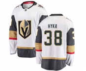 Men Vegas Golden Knights #38 Tomas Hyka Authentic White Away Fanatics Branded Breakaway NHL Jersey
