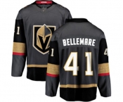 Men Vegas Golden Knights #41 Pierre-Edouard Bellemare Authentic Black Home Fanatics Branded Breakaway NHL Jersey