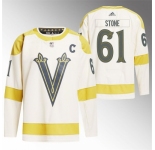 Men Vegas Golden Knights #61 Mark Stone Cream 2024 Winter Classic Breakaway Stitched Jersey