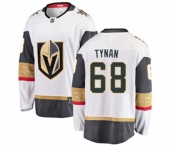 Men Vegas Golden Knights #68 T.J. Tynan Authentic White Away Fanatics Branded Breakaway NHL Jersey