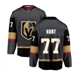 Men Vegas Golden Knights #77 Brad Hunt Authentic Black Home Fanatics Branded Breakaway NHL Jersey