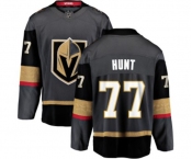 Men Vegas Golden Knights #77 Brad Hunt Authentic Black Home Fanatics Branded Breakaway NHL Jersey