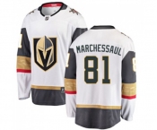 Men Vegas Golden Knights #81 Jonathan Marchessault Authentic White Away Fanatics Branded Breakaway NHL Jersey