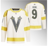 Men Vegas Golden Knights #9 Jack Eichel Cream 2024 Winter Classic Breakaway Stitched Jersey