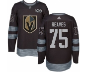 Men's Adidas Vegas Golden Knights #75 Ryan Reaves Authentic Black 1917-2017 100th Anniversary NHL Jersey
