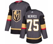 Men's Adidas Vegas Golden Knights #75 Ryan Reaves Authentic Gray Home NHL Jersey