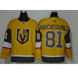 Men's Adidas Vegas Golden Knights #81 Jonathan Marchessault Authentic Golden 2020 Hockey Jersey