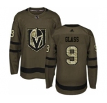 Men's Golden Knights #9 Cody Glass Green Salute to Service Stitched Hockey Jersey