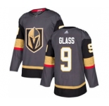 Men's Golden Knights #9 Cody Glass Grey Home Authentic Stitched Hockey Jersey